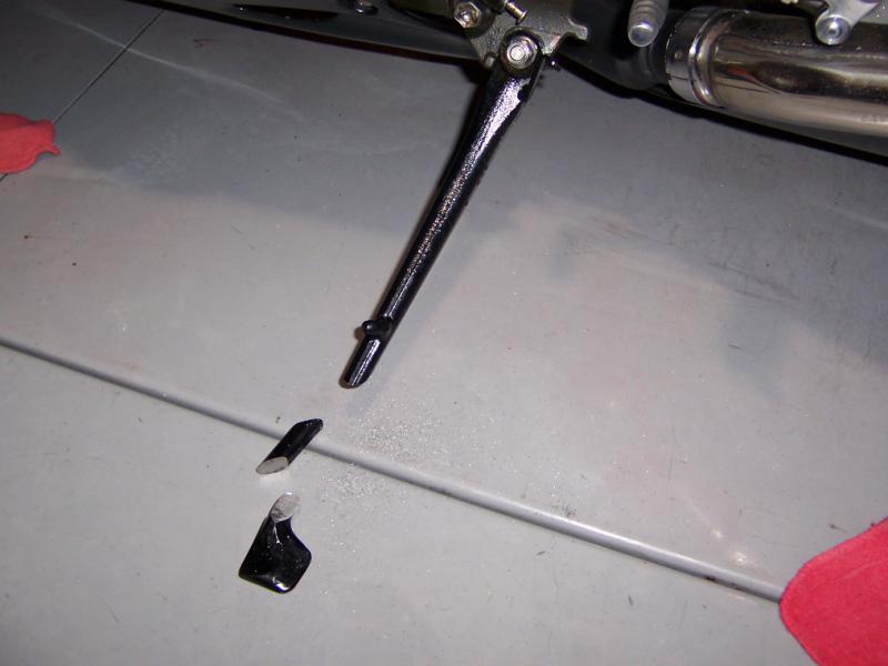 Kickstand on lowered bike how short?